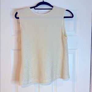 Sequin Cream Colored Tank Top